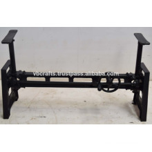 Industrial Crank Coffee Table Base Black Color